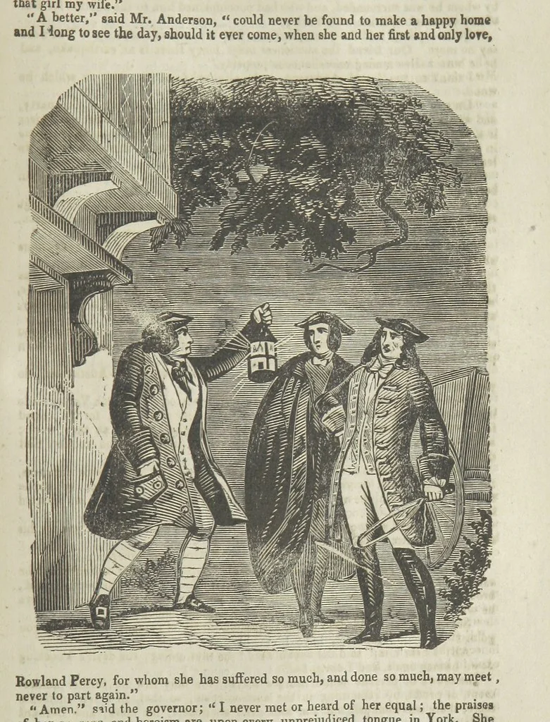 An illustration from Miranda; or, the Heiress of the Grange. A romance. By the author of “Ada the Betrayed” [i.e. James M. Rymer], etc, 1848, leaf 403