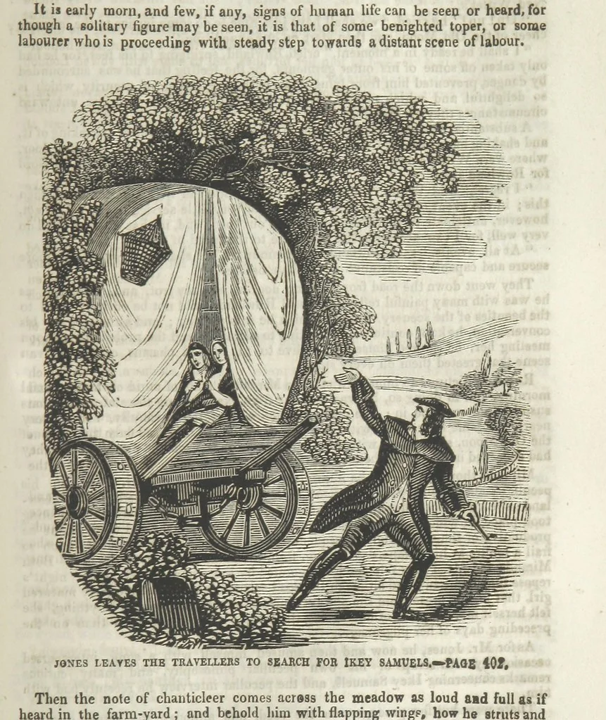 An illustration from Miranda; or, the Heiress of the Grange. A romance. By the author of “Ada the Betrayed” [i.e. James M. Rymer], etc, 1848, leaf 435