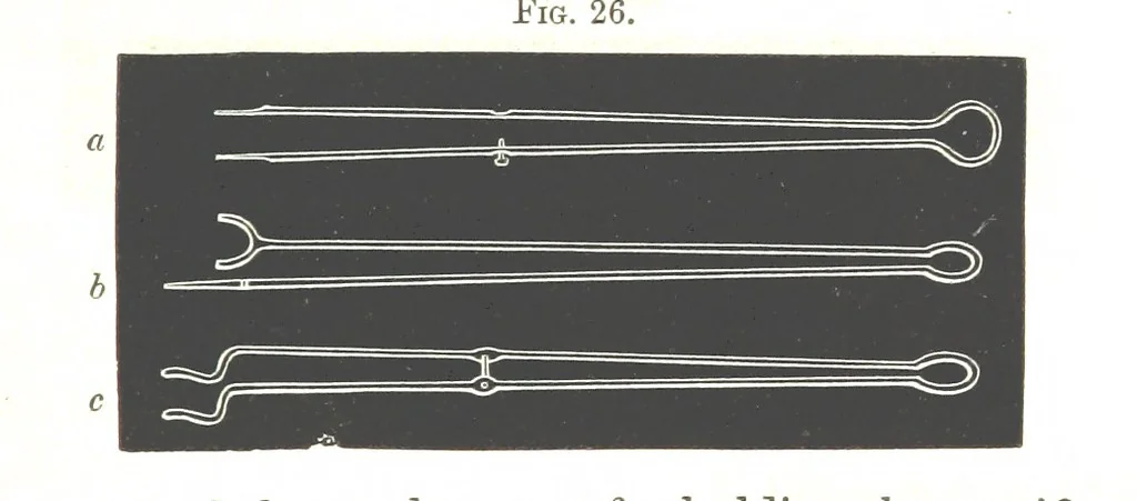 An illustration from Manual of practical assaying, 1868, leaf 107