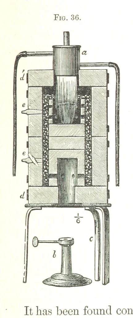 An illustration from Manual of practical assaying, 1868, leaf 123