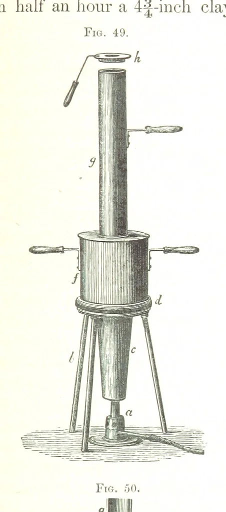 An illustration from Manual of practical assaying, 1868, leaf 141