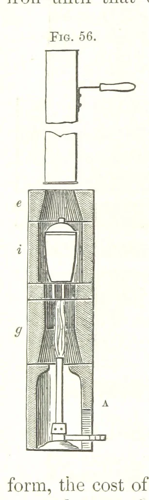 An illustration from Manual of practical assaying, 1868, leaf 148