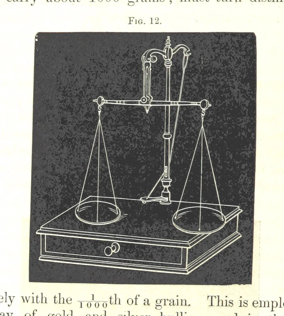 An illustration from Manual of practical assaying, 1868, leaf 66
