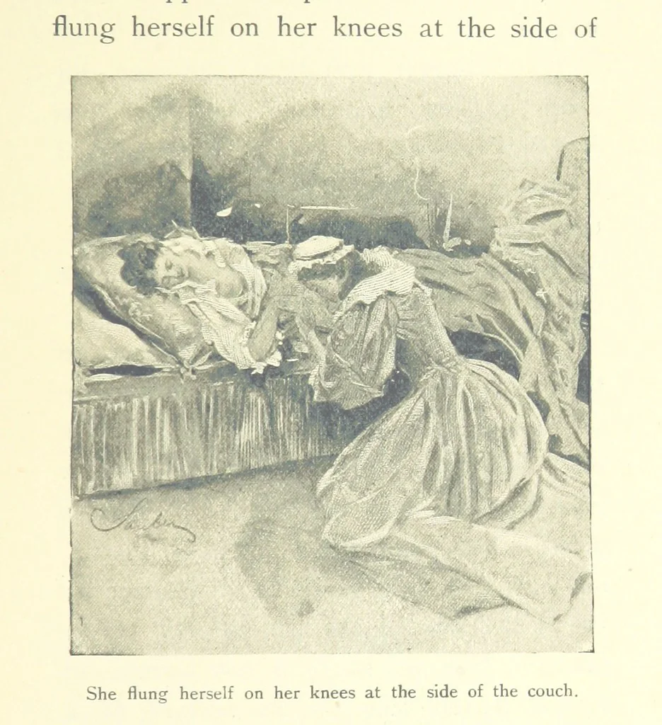 An illustration from The Impudent Comedian and others. [Tales.] ... With illustrations by R. Sauber, 1897, leaf 115