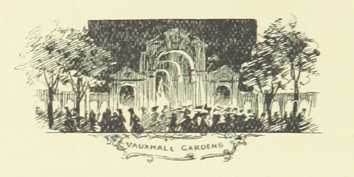 An illustration from The Impudent Comedian and others. [Tales.] ... With illustrations by R. Sauber, 1897, leaf 188