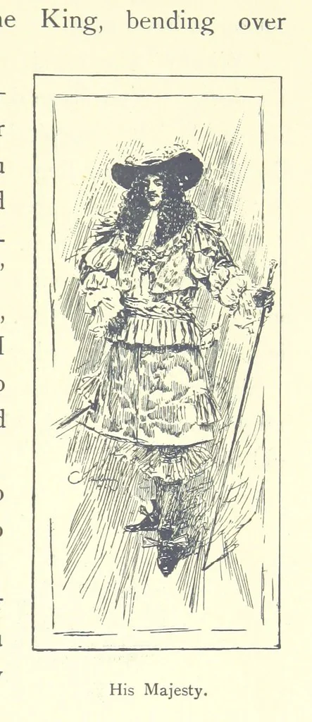 An illustration from The Impudent Comedian and others. [Tales.] ... With illustrations by R. Sauber, 1897, leaf 57