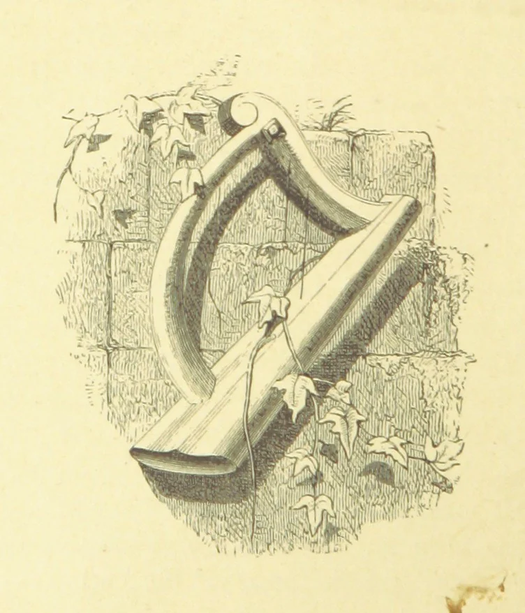 An illustration from Moore's Irish Melodies, Lalla Rookh, National Airs, Legendary Ballads, Songs, etc., with a memoir by J. F. Waller. Illustrations, etc, 1867, leaf 128