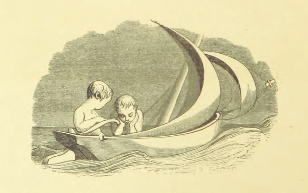 An illustration from Moore's Irish Melodies, Lalla Rookh, National Airs, Legendary Ballads, Songs, etc., with a memoir by J. F. Waller. Illustrations, etc, 1867, leaf 158