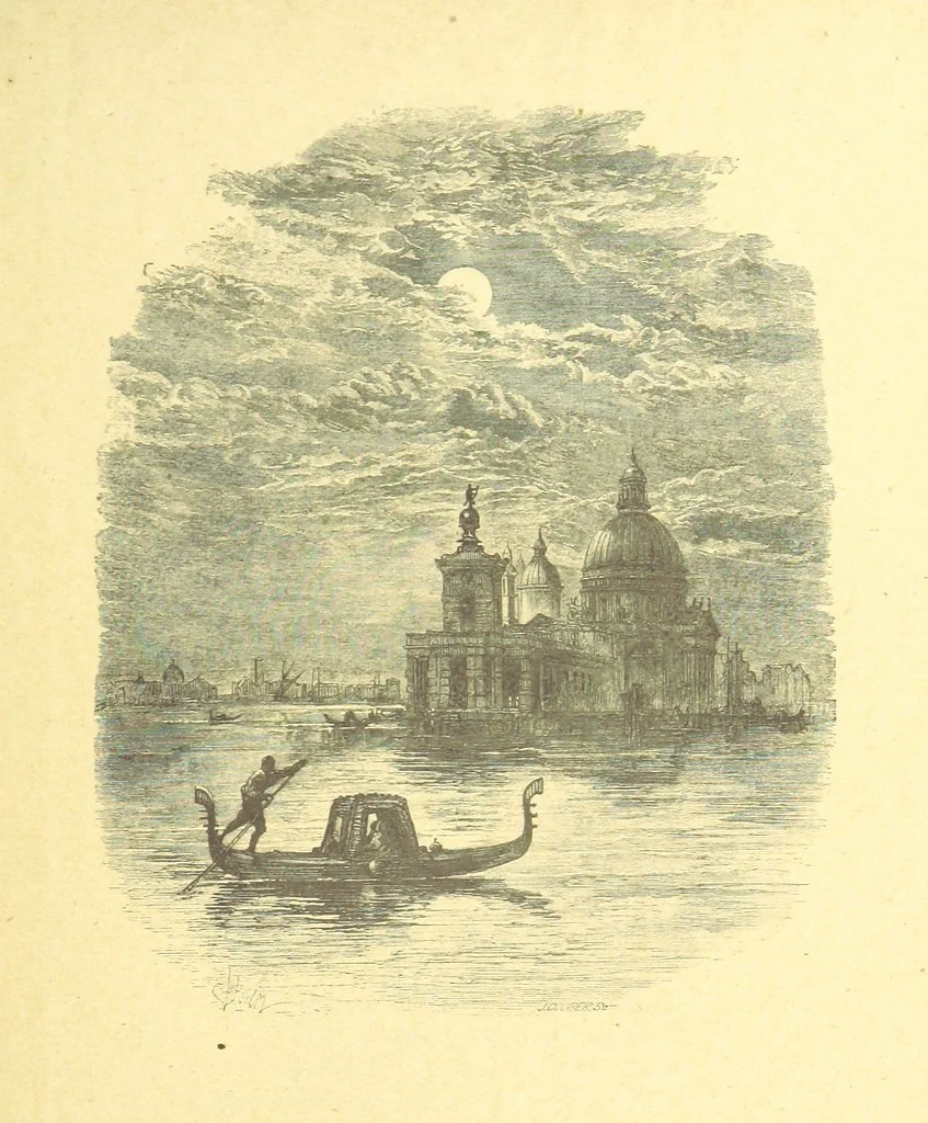 An illustration from Moore's Irish Melodies, Lalla Rookh, National Airs, Legendary Ballads, Songs, etc., with a memoir by J. F. Waller. Illustrations, etc, 1867, leaf 213