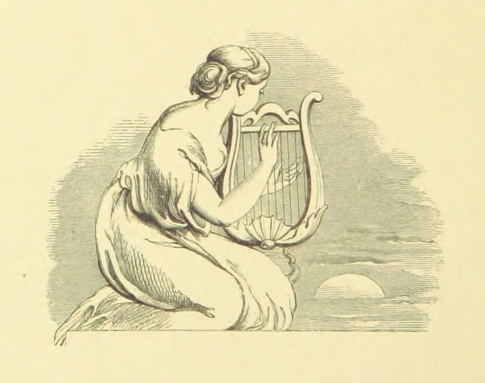 An illustration from Moore's Irish Melodies, Lalla Rookh, National Airs, Legendary Ballads, Songs, etc., with a memoir by J. F. Waller. Illustrations, etc, 1867, leaf 228