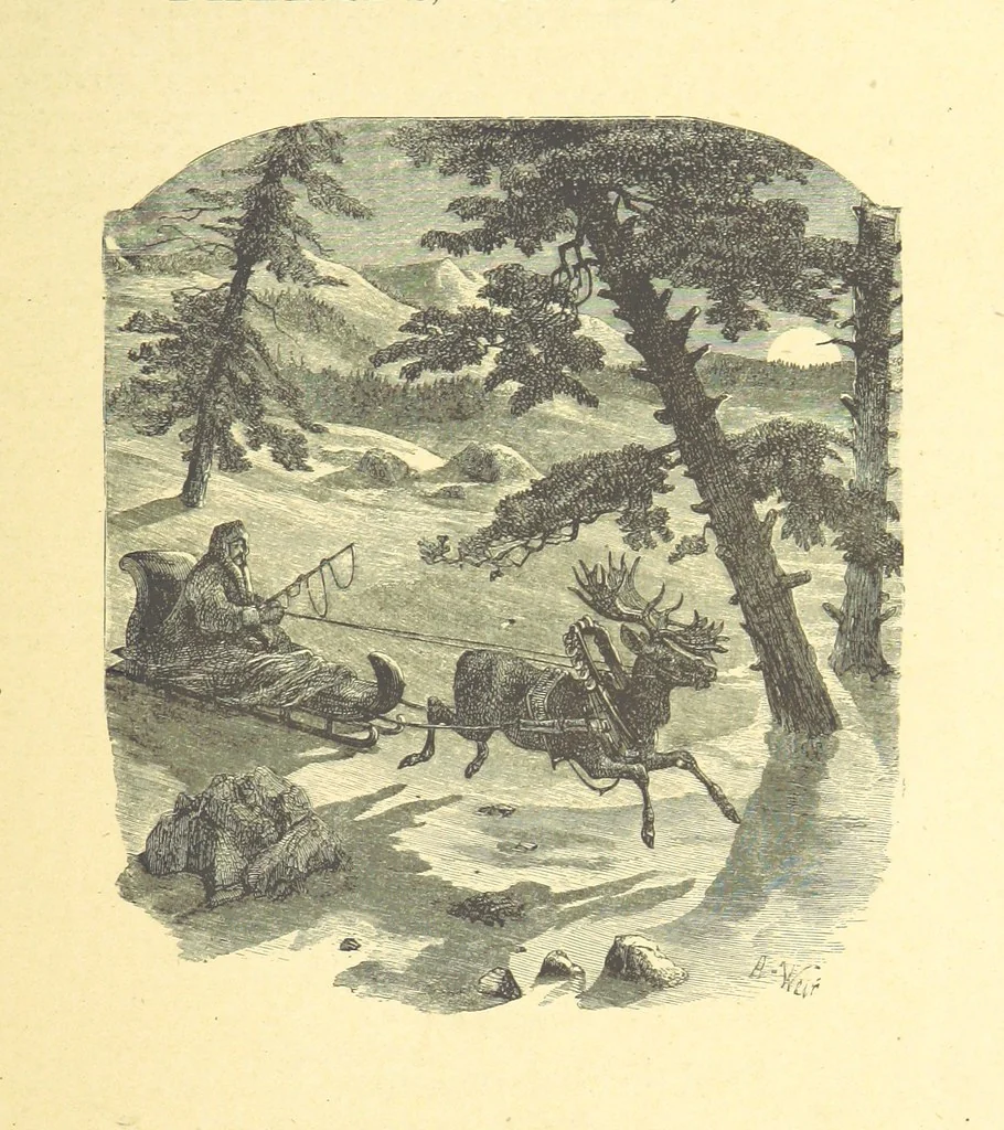 An illustration from Moore's Irish Melodies, Lalla Rookh, National Airs, Legendary Ballads, Songs, etc., with a memoir by J. F. Waller. Illustrations, etc, 1867, leaf 425