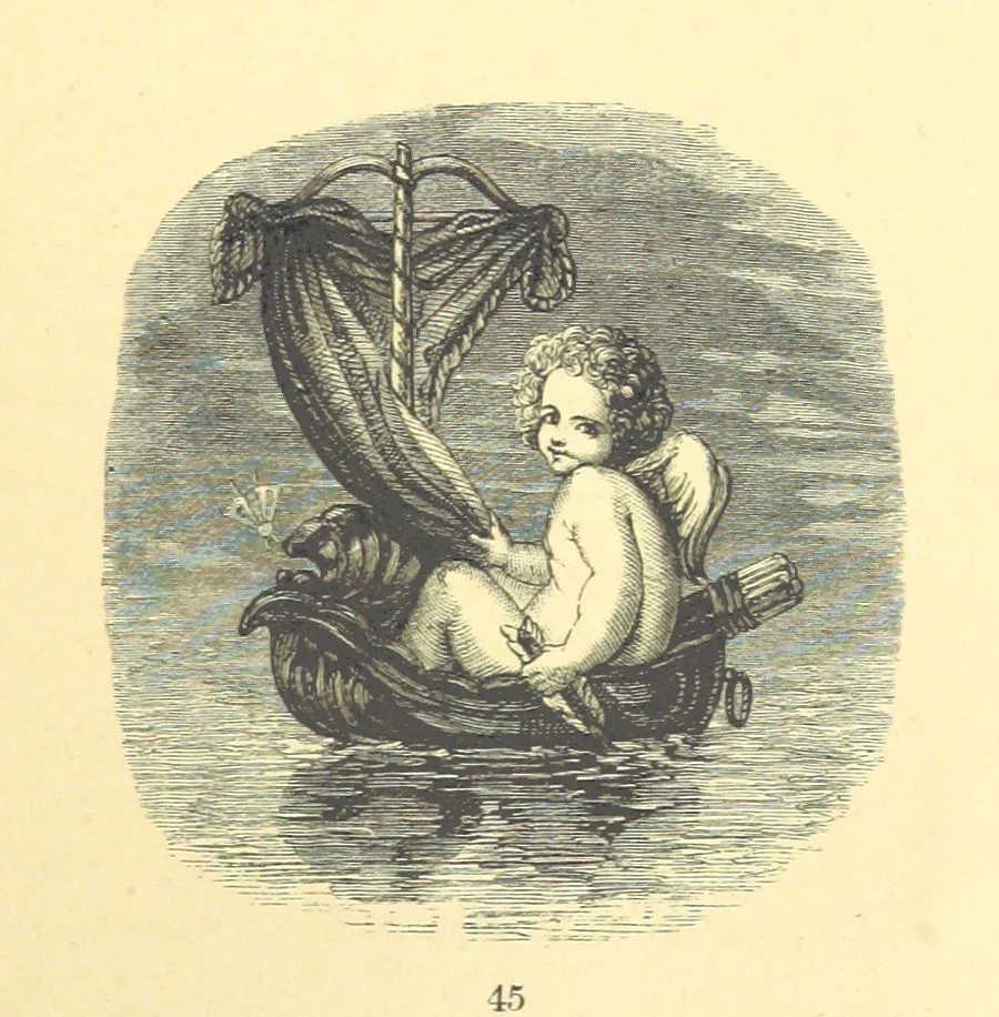 An illustration from Moore's Irish Melodies, Lalla Rookh, National Airs, Legendary Ballads, Songs, etc., with a memoir by J. F. Waller. Illustrations, etc, 1867, leaf 439