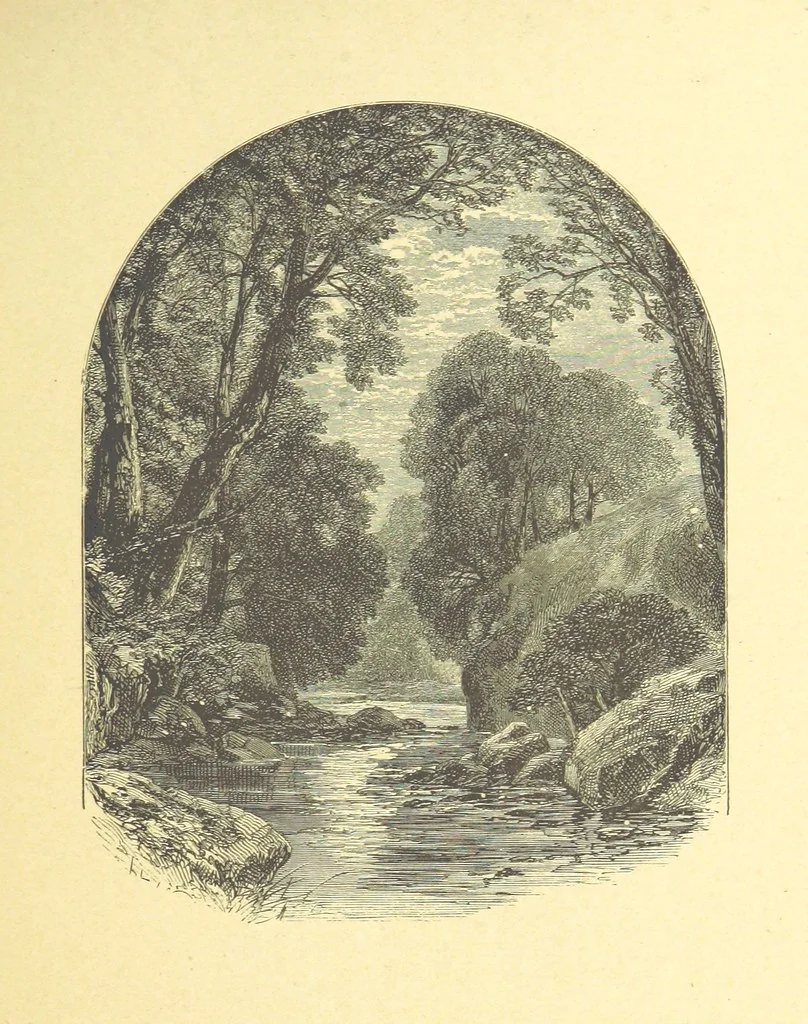 An illustration from Moore's Irish Melodies, Lalla Rookh, National Airs, Legendary Ballads, Songs, etc., with a memoir by J. F. Waller. Illustrations, etc, 1867, leaf 447