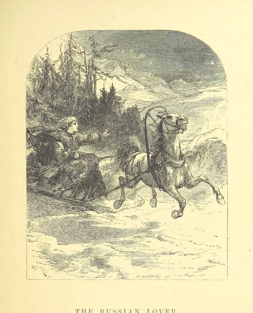 An illustration from Moore's Irish Melodies, Lalla Rookh, National Airs, Legendary Ballads, Songs, etc., with a memoir by J. F. Waller. Illustrations, etc, 1867, leaf 475