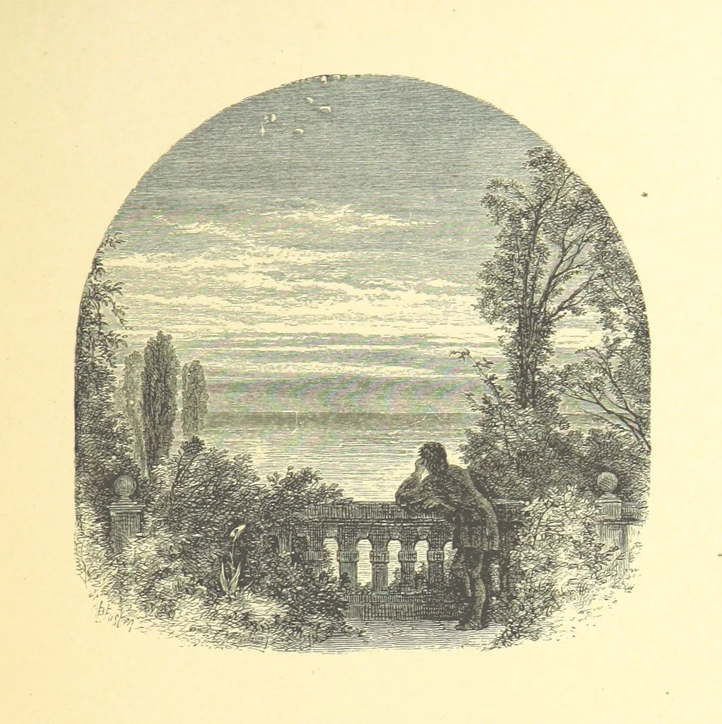 An illustration from Moore's Irish Melodies, Lalla Rookh, National Airs, Legendary Ballads, Songs, etc., with a memoir by J. F. Waller. Illustrations, etc, 1867, leaf 507