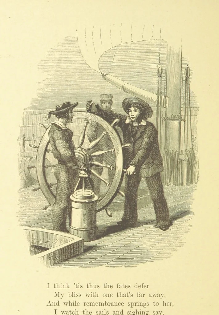 An illustration from Moore's Irish Melodies, Lalla Rookh, National Airs, Legendary Ballads, Songs, etc., with a memoir by J. F. Waller. Illustrations, etc, 1867, leaf 552