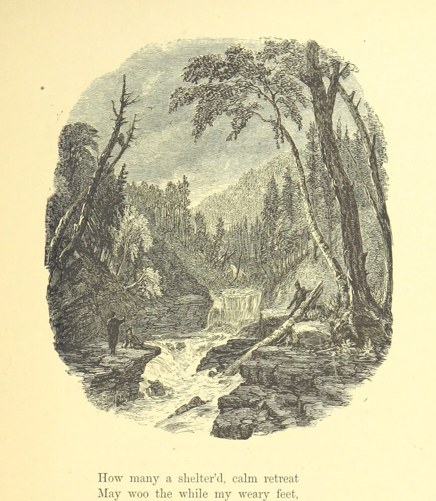 An illustration from Moore's Irish Melodies, Lalla Rookh, National Airs, Legendary Ballads, Songs, etc., with a memoir by J. F. Waller. Illustrations, etc, 1867, leaf 559