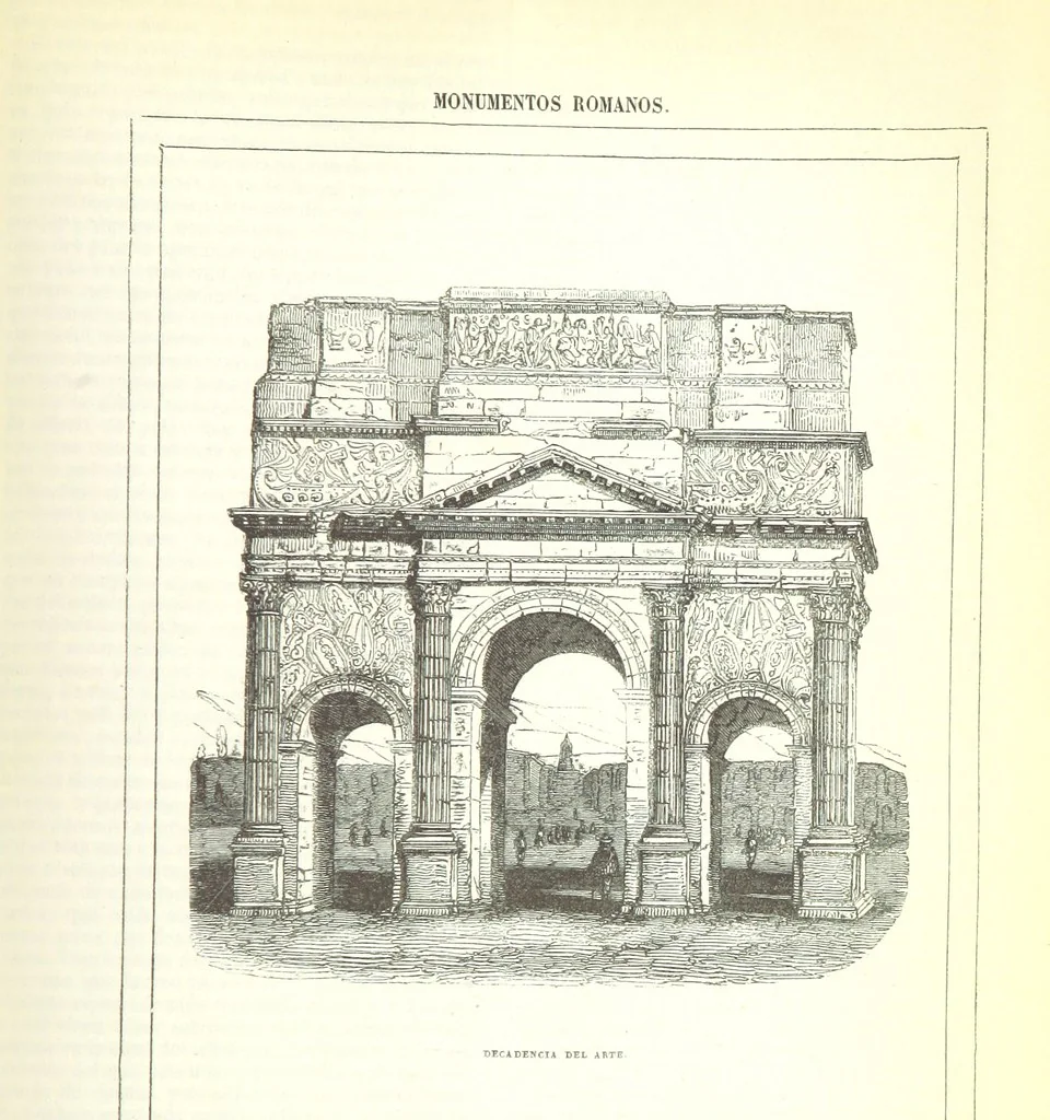 An illustration from Los Héroes y las Maravillas del Mundo. ... Anales del mundo desde los tiempos bíblicos hasta nuestros dias. ... Gran Memorandum histórico ... que comprende íntegras las obras siguientes. La Imparcial ... Historia Universal, escrita por el sabio Benedictino Clemente y su tan celebrado Arte de comprobar los datos de las fechas históricas, crónicas y otros antiguos documentos; ... continuada hasta hoy dia por M. de Saint Allais; la Historia de Alejandro el Grande, escrita por Quinto Curcio, la de Cártago y Roma, Anibal y los Escipiones, Pompeyo y Cesar, continuados los famosos Comentarios de este último; la de la guerra de Yugurta y Catilina, trasladado íntegro todo el Salustio. La Historia de la guerra de los Judios contra los Romanos. ... Descripcion del Capitolio, destruccion de Jerusalen, Martirio de los Macabeos, etc. escrita por Flavio Josefo, traducida del original Griego ... acompañadas dichas historias con las fideles tablas cronológicas de la citada obra de Clemente. ... Seguido todo de los tan celebrados cuadros de la pintura del hombre y de las maravillas que le rodean por ... Buffon, Cuvier, Lacepede, ... precedido del discurso sobre la Historia Universal por ... Bossuet. ... Dispuesto, ordenado, y completado el cuerpo general de la obra hasta el dia que termine por D. de Mora y Casarusa. Revisada la parte religiosa que comprende por I. Sayol y Echevarría. ... Quinta edicion, 1855, leaf 1501