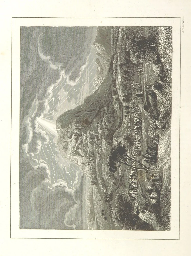 An illustration from Los Héroes y las Maravillas del Mundo. ... Anales del mundo desde los tiempos bíblicos hasta nuestros dias. ... Gran Memorandum histórico ... que comprende íntegras las obras siguientes. La Imparcial ... Historia Universal, escrita por el sabio Benedictino Clemente y su tan celebrado Arte de comprobar los datos de las fechas históricas, crónicas y otros antiguos documentos; ... continuada hasta hoy dia por M. de Saint Allais; la Historia de Alejandro el Grande, escrita por Quinto Curcio, la de Cártago y Roma, Anibal y los Escipiones, Pompeyo y Cesar, continuados los famosos Comentarios de este último; la de la guerra de Yugurta y Catilina, trasladado íntegro todo el Salustio. La Historia de la guerra de los Judios contra los Romanos. ... Descripcion del Capitolio, destruccion de Jerusalen, Martirio de los Macabeos, etc. escrita por Flavio Josefo, traducida del original Griego ... acompañadas dichas historias con las fideles tablas cronológicas de la citada obra de Clemente. ... Seguido todo de los tan celebrados cuadros de la pintura del hombre y de las maravillas que le rodean por ... Buffon, Cuvier, Lacepede, ... precedido del discurso sobre la Historia Universal por ... Bossuet. ... Dispuesto, ordenado, y completado el cuerpo general de la obra hasta el dia que termine por D. de Mora y Casarusa. Revisada la parte religiosa que comprende por I. Sayol y Echevarría. ... Quinta edicion, 1855, leaf 290