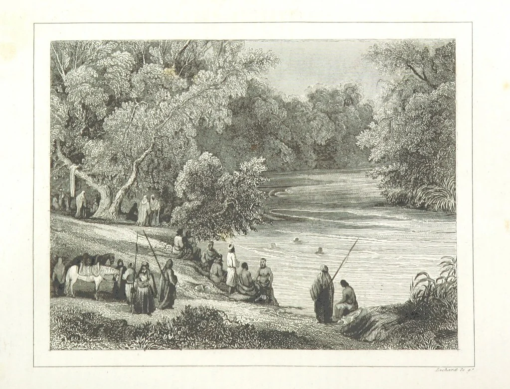 An illustration from Los Héroes y las Maravillas del Mundo. ... Anales del mundo desde los tiempos bíblicos hasta nuestros dias. ... Gran Memorandum histórico ... que comprende íntegras las obras siguientes. La Imparcial ... Historia Universal, escrita por el sabio Benedictino Clemente y su tan celebrado Arte de comprobar los datos de las fechas históricas, crónicas y otros antiguos documentos; ... continuada hasta hoy dia por M. de Saint Allais; la Historia de Alejandro el Grande, escrita por Quinto Curcio, la de Cártago y Roma, Anibal y los Escipiones, Pompeyo y Cesar, continuados los famosos Comentarios de este último; la de la guerra de Yugurta y Catilina, trasladado íntegro todo el Salustio. La Historia de la guerra de los Judios contra los Romanos. ... Descripcion del Capitolio, destruccion de Jerusalen, Martirio de los Macabeos, etc. escrita por Flavio Josefo, traducida del original Griego ... acompañadas dichas historias con las fideles tablas cronológicas de la citada obra de Clemente. ... Seguido todo de los tan celebrados cuadros de la pintura del hombre y de las maravillas que le rodean por ... Buffon, Cuvier, Lacepede, ... precedido del discurso sobre la Historia Universal por ... Bossuet. ... Dispuesto, ordenado, y completado el cuerpo general de la obra hasta el dia que termine por D. de Mora y Casarusa. Revisada la parte religiosa que comprende por I. Sayol y Echevarría. ... Quinta edicion, 1855, leaf 318