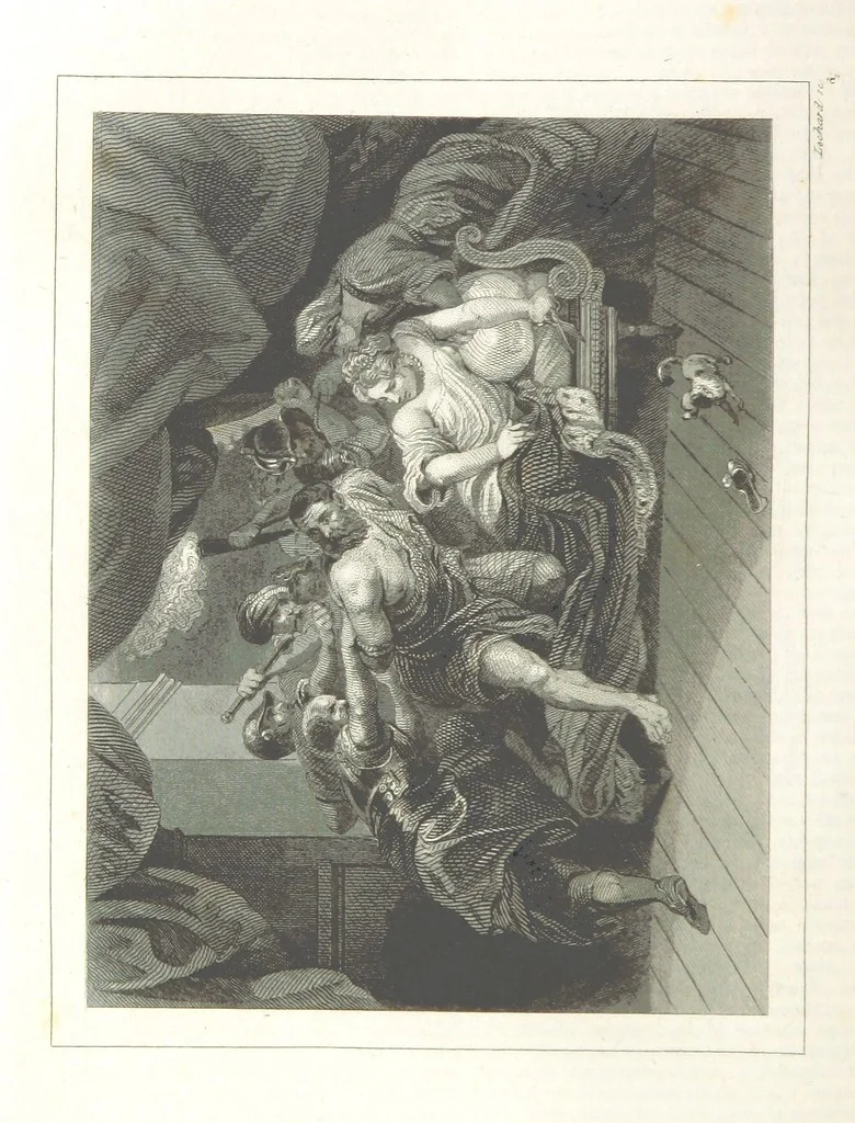 An illustration from Los Héroes y las Maravillas del Mundo. ... Anales del mundo desde los tiempos bíblicos hasta nuestros dias. ... Gran Memorandum histórico ... que comprende íntegras las obras siguientes. La Imparcial ... Historia Universal, escrita por el sabio Benedictino Clemente y su tan celebrado Arte de comprobar los datos de las fechas históricas, crónicas y otros antiguos documentos; ... continuada hasta hoy dia por M. de Saint Allais; la Historia de Alejandro el Grande, escrita por Quinto Curcio, la de Cártago y Roma, Anibal y los Escipiones, Pompeyo y Cesar, continuados los famosos Comentarios de este último; la de la guerra de Yugurta y Catilina, trasladado íntegro todo el Salustio. La Historia de la guerra de los Judios contra los Romanos. ... Descripcion del Capitolio, destruccion de Jerusalen, Martirio de los Macabeos, etc. escrita por Flavio Josefo, traducida del original Griego ... acompañadas dichas historias con las fideles tablas cronológicas de la citada obra de Clemente. ... Seguido todo de los tan celebrados cuadros de la pintura del hombre y de las maravillas que le rodean por ... Buffon, Cuvier, Lacepede, ... precedido del discurso sobre la Historia Universal por ... Bossuet. ... Dispuesto, ordenado, y completado el cuerpo general de la obra hasta el dia que termine por D. de Mora y Casarusa. Revisada la parte religiosa que comprende por I. Sayol y Echevarría. ... Quinta edicion, 1855, leaf 332