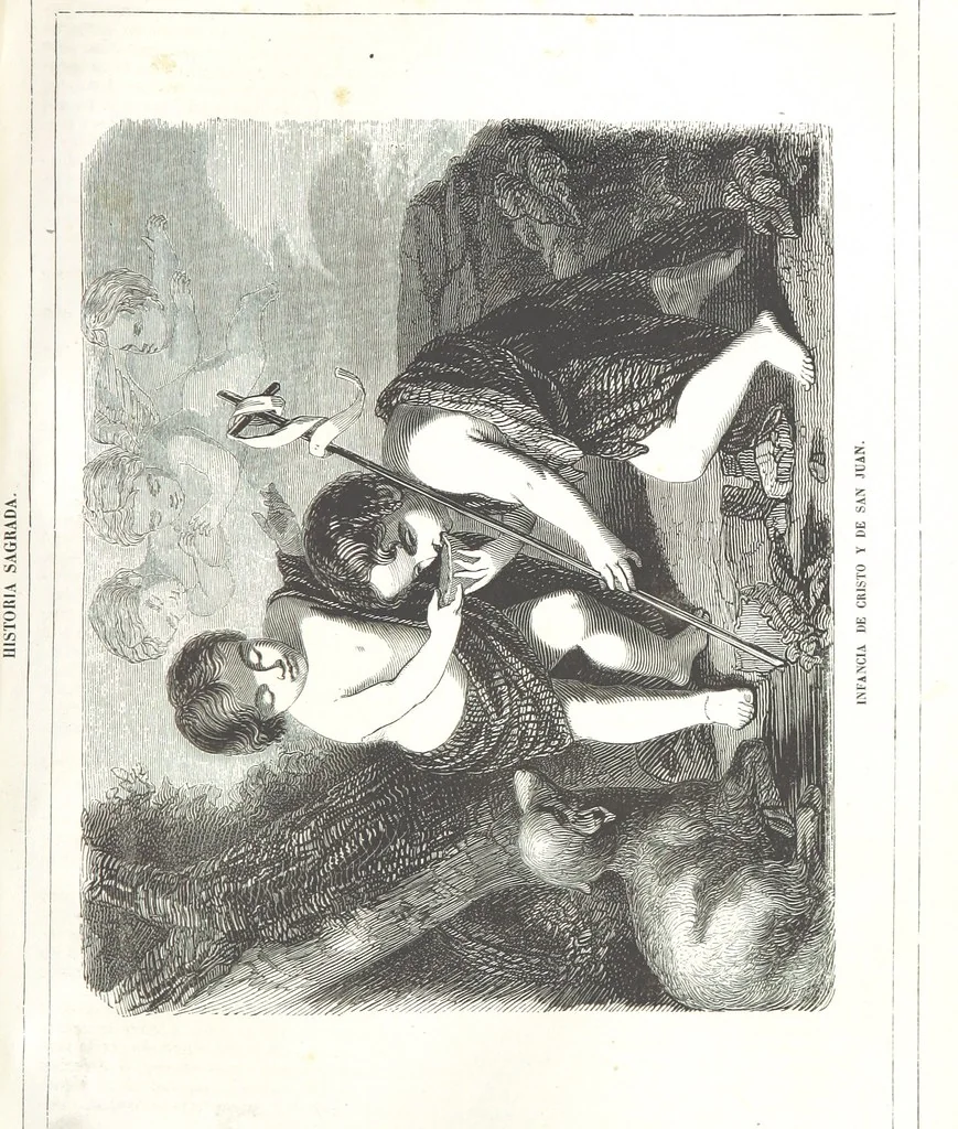 An illustration from Los Héroes y las Maravillas del Mundo. ... Anales del mundo desde los tiempos bíblicos hasta nuestros dias. ... Gran Memorandum histórico ... que comprende íntegras las obras siguientes. La Imparcial ... Historia Universal, escrita por el sabio Benedictino Clemente y su tan celebrado Arte de comprobar los datos de las fechas históricas, crónicas y otros antiguos documentos; ... continuada hasta hoy dia por M. de Saint Allais; la Historia de Alejandro el Grande, escrita por Quinto Curcio, la de Cártago y Roma, Anibal y los Escipiones, Pompeyo y Cesar, continuados los famosos Comentarios de este último; la de la guerra de Yugurta y Catilina, trasladado íntegro todo el Salustio. La Historia de la guerra de los Judios contra los Romanos. ... Descripcion del Capitolio, destruccion de Jerusalen, Martirio de los Macabeos, etc. escrita por Flavio Josefo, traducida del original Griego ... acompañadas dichas historias con las fideles tablas cronológicas de la citada obra de Clemente. ... Seguido todo de los tan celebrados cuadros de la pintura del hombre y de las maravillas que le rodean por ... Buffon, Cuvier, Lacepede, ... precedido del discurso sobre la Historia Universal por ... Bossuet. ... Dispuesto, ordenado, y completado el cuerpo general de la obra hasta el dia que termine por D. de Mora y Casarusa. Revisada la parte religiosa que comprende por I. Sayol y Echevarría. ... Quinta edicion, 1855, leaf 789