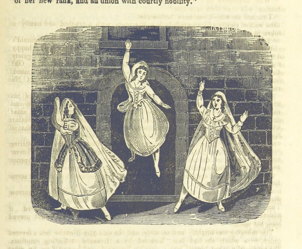 An illustration from Moreton: or, the Doomed House. A romance, 1847, leaf 105
