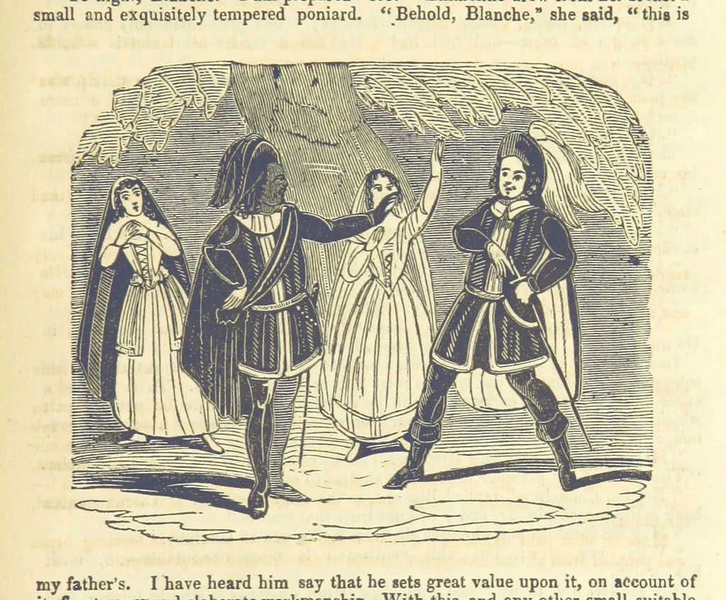 An illustration from Moreton: or, the Doomed House. A romance, 1847, leaf 113