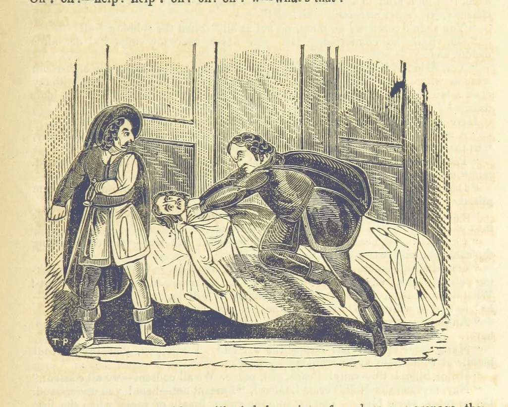 An illustration from Moreton: or, the Doomed House. A romance, 1847, leaf 145