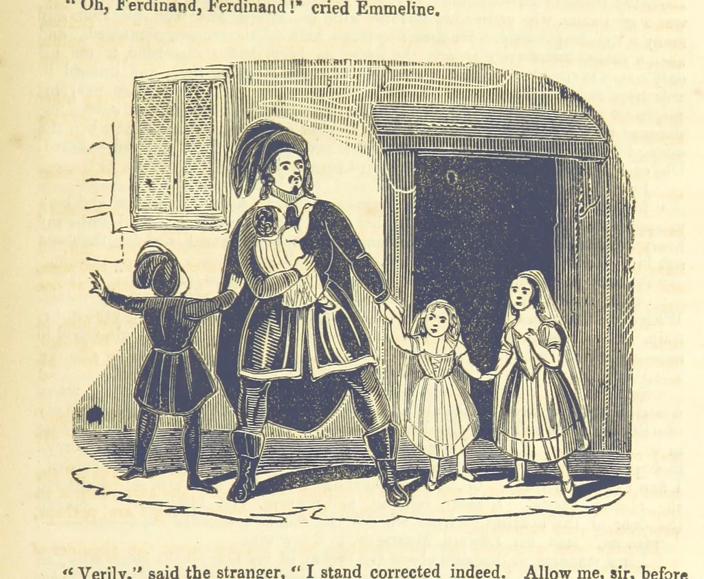An illustration from Moreton: or, the Doomed House. A romance, 1847, leaf 149