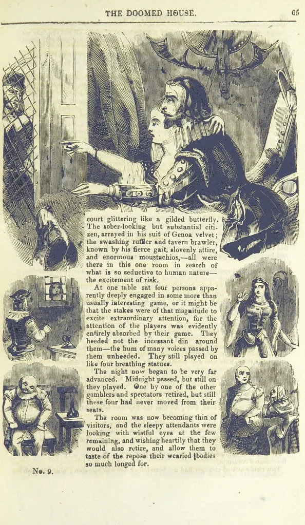 An illustration from Moreton: or, the Doomed House. A romance, 1847, leaf 73