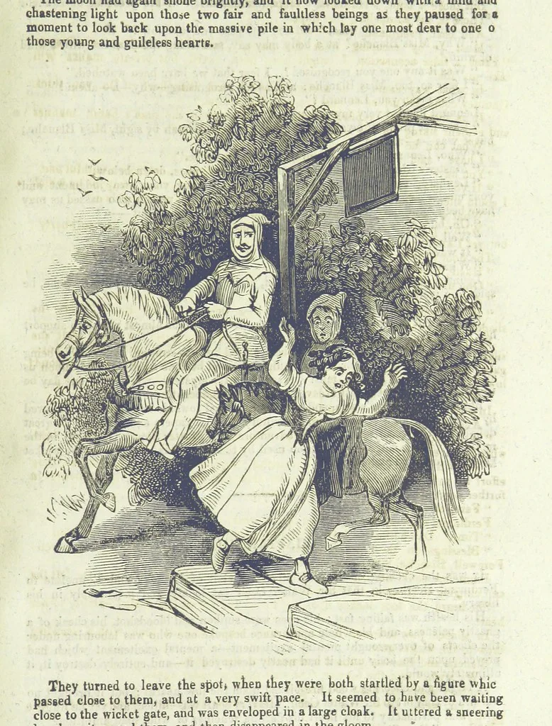 An illustration from Moreton: or, the Doomed House. A romance, 1847, leaf 97