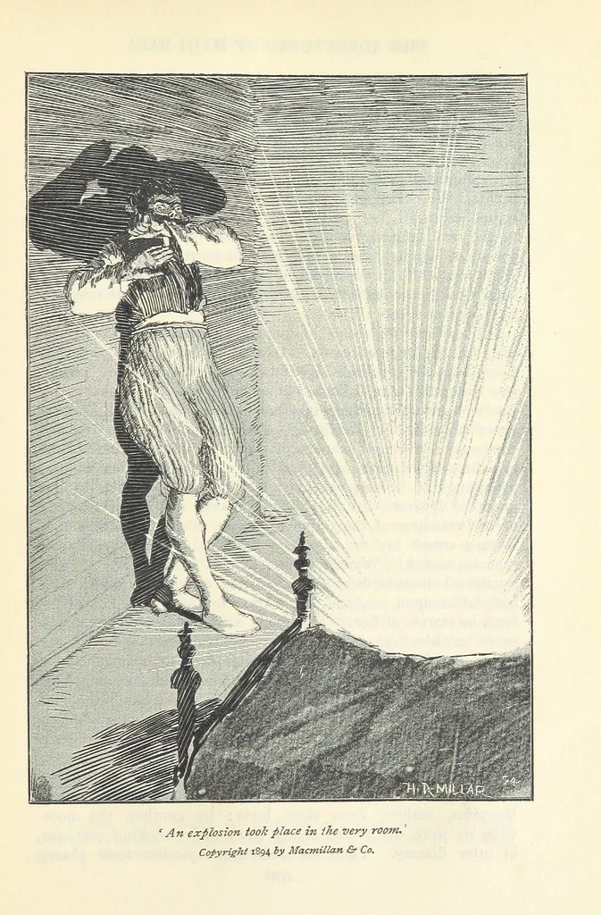 An illustration from The Adventures of Hajji Baba of Ispahan ... Illustrated by H. R. Millar, with an introduction by the Hon. G. Curzon, 1895, leaf 265