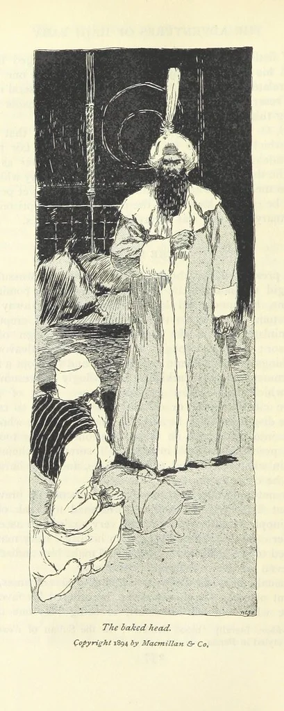 An illustration from The Adventures of Hajji Baba of Ispahan ... Illustrated by H. R. Millar, with an introduction by the Hon. G. Curzon, 1895, leaf 318