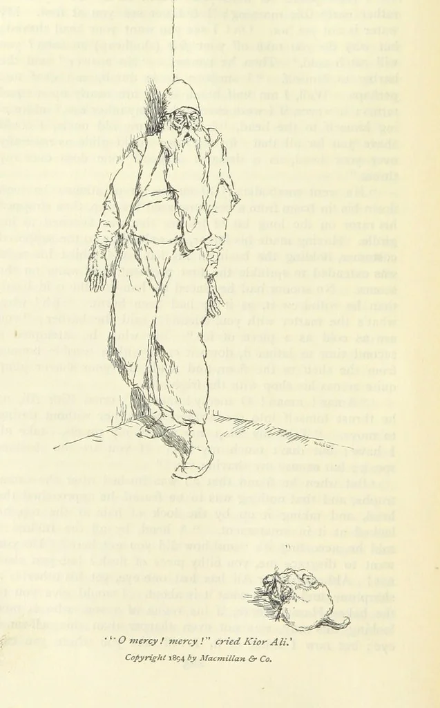 An illustration from The Adventures of Hajji Baba of Ispahan ... Illustrated by H. R. Millar, with an introduction by the Hon. G. Curzon, 1895, leaf 326