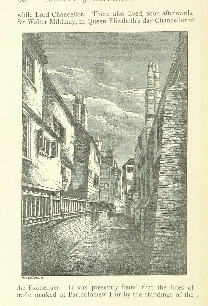 An illustration from Memoirs of Bartholomew Fair ... Fourth edition, 1892, leaf 130
