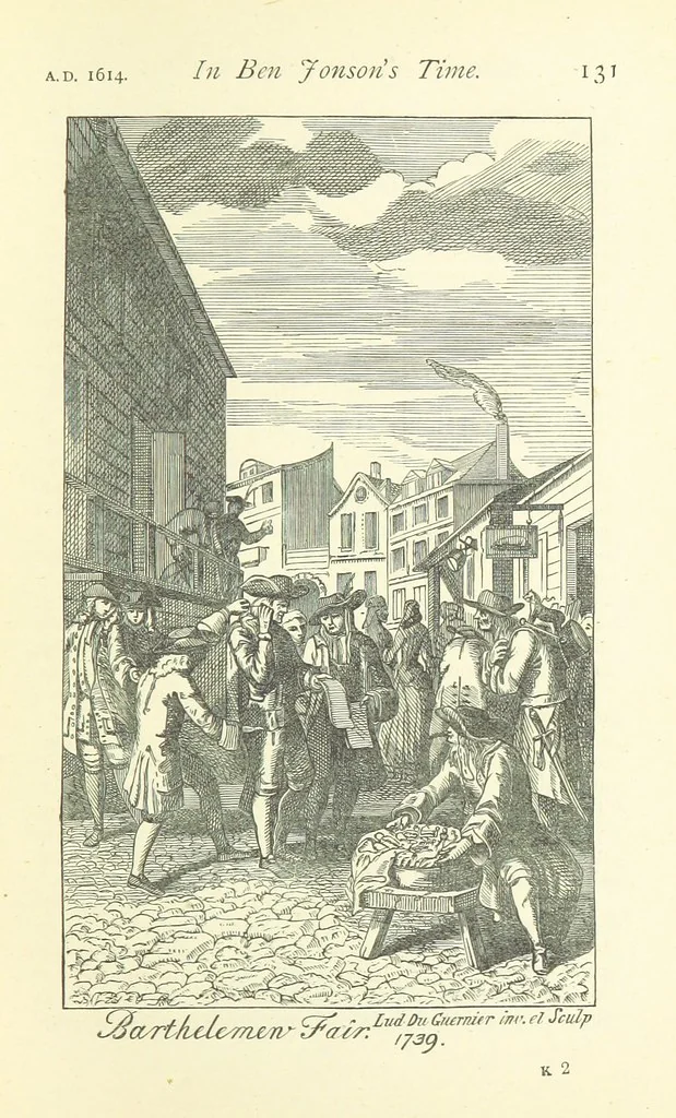 An illustration from Memoirs of Bartholomew Fair ... Fourth edition, 1892, leaf 165