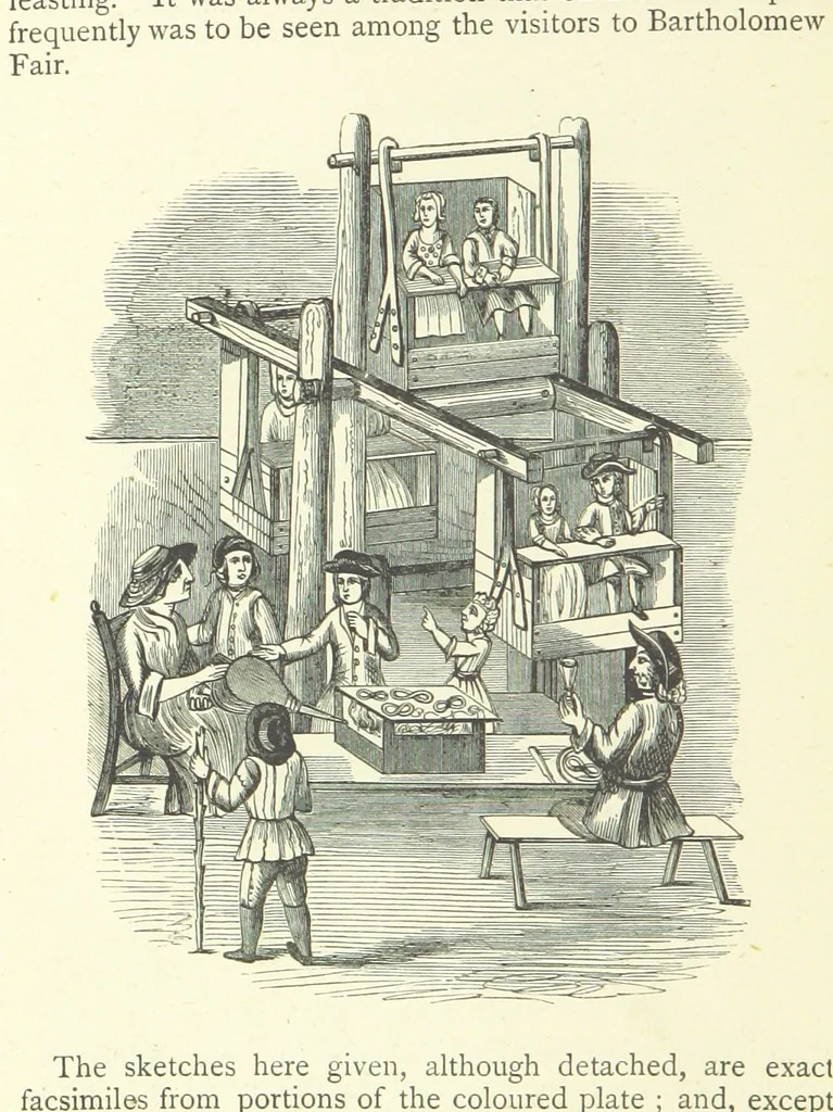 An illustration from Memoirs of Bartholomew Fair ... Fourth edition, 1892, leaf 344