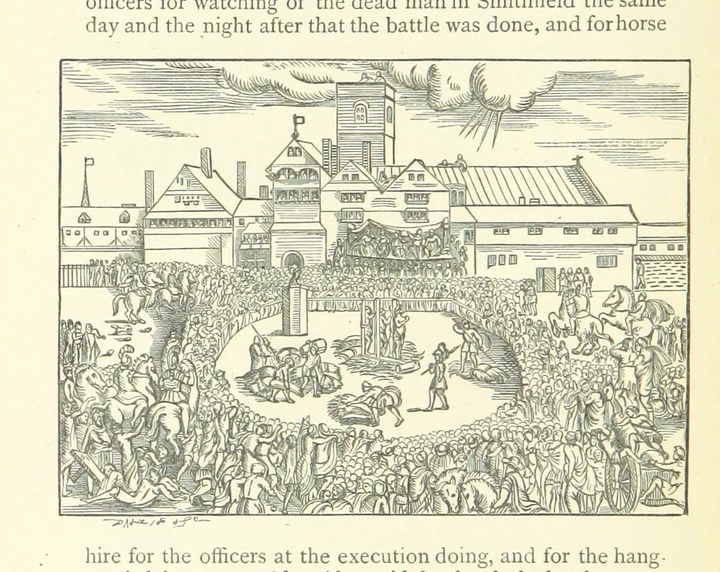 An illustration from Memoirs of Bartholomew Fair ... Fourth edition, 1892, leaf 96
