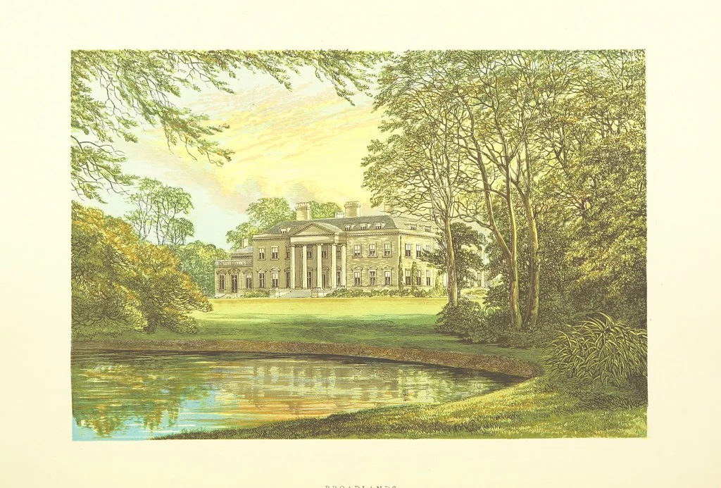 An illustration from The Ancestral Homes of Britain; containing examples of its noblest castles, halls, and mansions. With ... coloured illustrations ... and biographical and historical notices, 1868, leaf 194