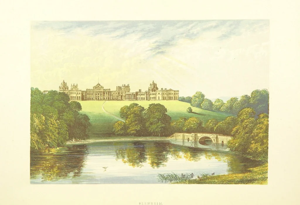 An illustration from The Ancestral Homes of Britain; containing examples of its noblest castles, halls, and mansions. With ... coloured illustrations ... and biographical and historical notices, 1868, leaf 224