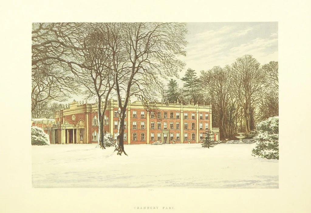 An illustration from The Ancestral Homes of Britain; containing examples of its noblest castles, halls, and mansions. With ... coloured illustrations ... and biographical and historical notices, 1868, leaf 230