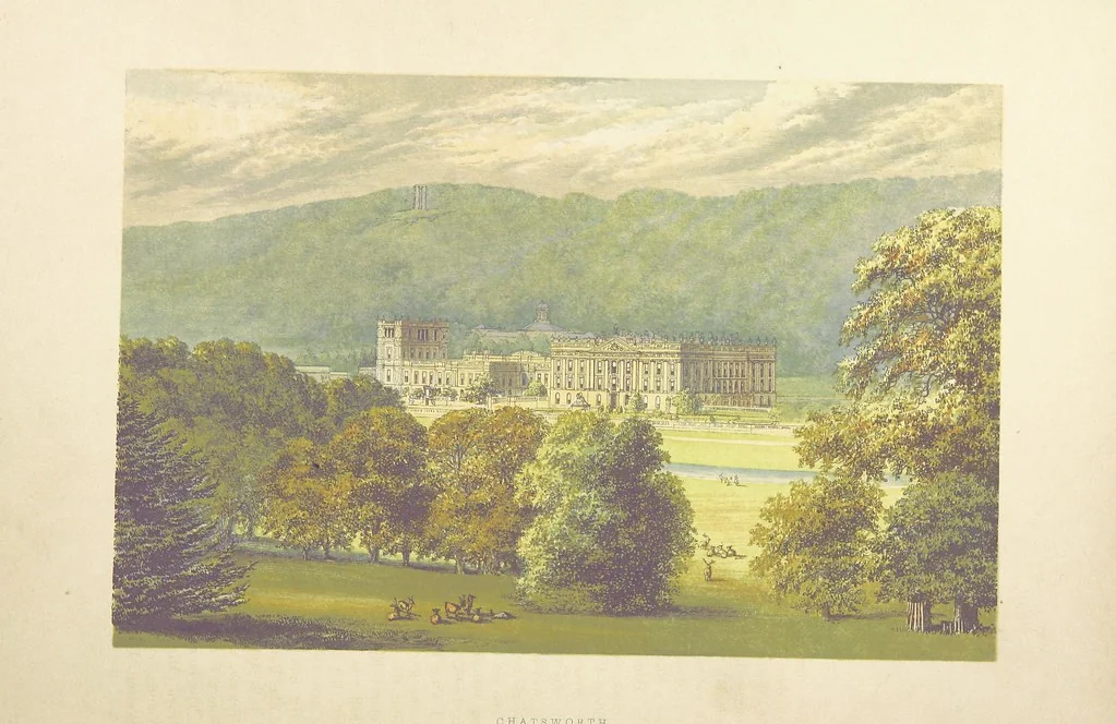 An illustration from The County Seats of the Noblemen and Gentlemen of Great Britain and Ireland. vol. 1, 2. (Vol. 3-5. A Series of Picturesque Views of Seats of the Noblemen ... of Great Britain and Ireland. With descriptive letterpress.), 1866, leaf 102