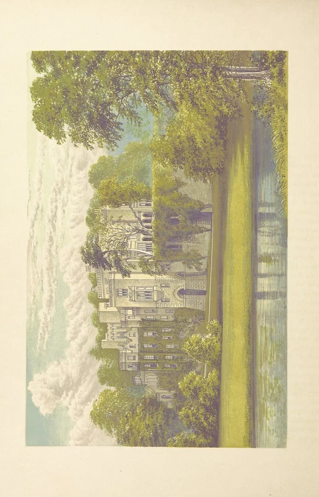 An illustration from The County Seats of the Noblemen and Gentlemen of Great Britain and Ireland. vol. 1, 2. (Vol. 3-5. A Series of Picturesque Views of Seats of the Noblemen ... of Great Britain and Ireland. With descriptive letterpress.), 1866, leaf 108