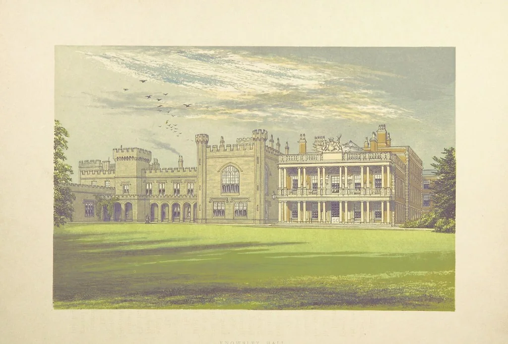 An illustration from The County Seats of the Noblemen and Gentlemen of Great Britain and Ireland. vol. 1, 2. (Vol. 3-5. A Series of Picturesque Views of Seats of the Noblemen ... of Great Britain and Ireland. With descriptive letterpress.), 1866, leaf 112