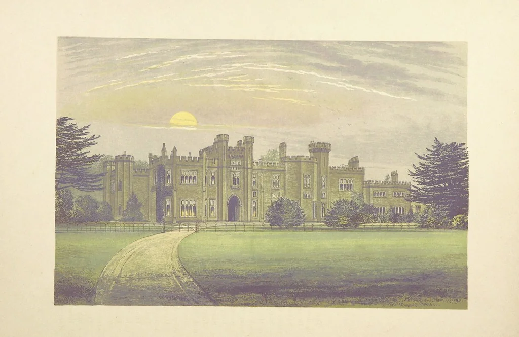 An illustration from The County Seats of the Noblemen and Gentlemen of Great Britain and Ireland. vol. 1, 2. (Vol. 3-5. A Series of Picturesque Views of Seats of the Noblemen ... of Great Britain and Ireland. With descriptive letterpress.), 1866, leaf 116