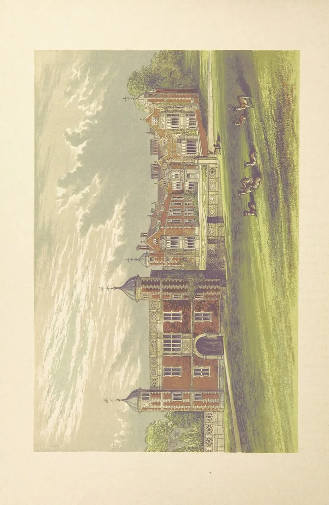 An illustration from The County Seats of the Noblemen and Gentlemen of Great Britain and Ireland. vol. 1, 2. (Vol. 3-5. A Series of Picturesque Views of Seats of the Noblemen ... of Great Britain and Ireland. With descriptive letterpress.), 1866, leaf 124