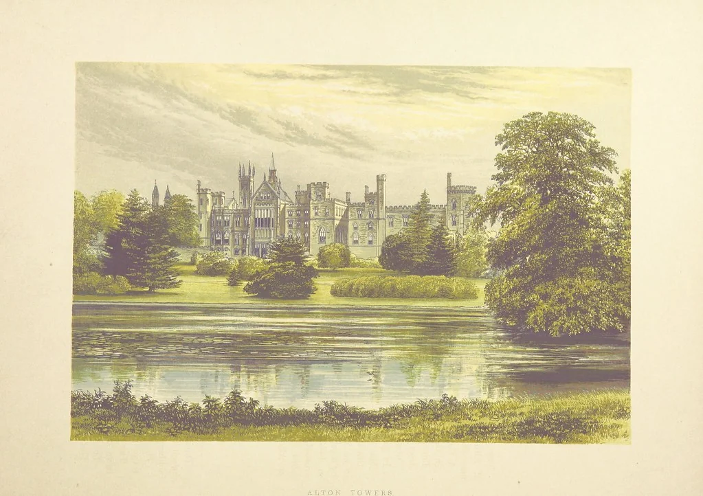 An illustration from The County Seats of the Noblemen and Gentlemen of Great Britain and Ireland. vol. 1, 2. (Vol. 3-5. A Series of Picturesque Views of Seats of the Noblemen ... of Great Britain and Ireland. With descriptive letterpress.), 1866, leaf 136