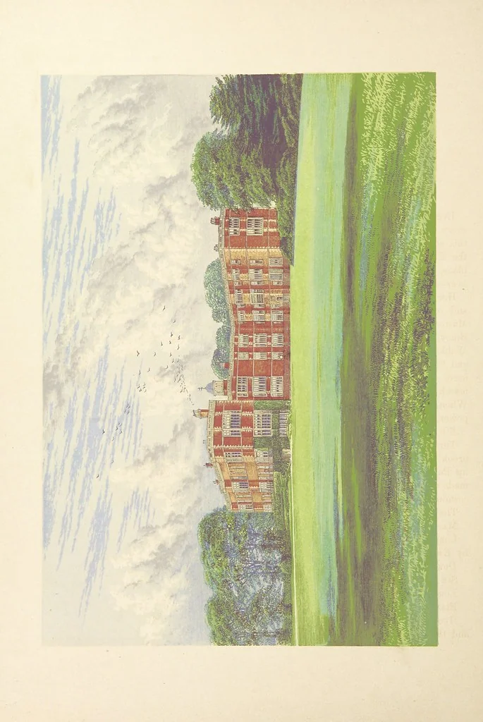 An illustration from The County Seats of the Noblemen and Gentlemen of Great Britain and Ireland. vol. 1, 2. (Vol. 3-5. A Series of Picturesque Views of Seats of the Noblemen ... of Great Britain and Ireland. With descriptive letterpress.), 1866, leaf 144