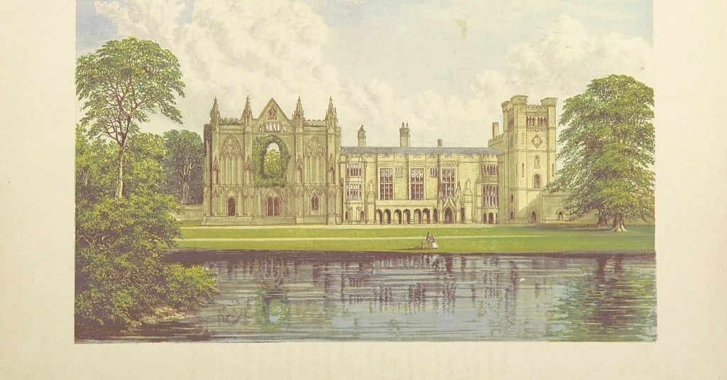 An illustration from The County Seats of the Noblemen and Gentlemen of Great Britain and Ireland. vol. 1, 2. (Vol. 3-5. A Series of Picturesque Views of Seats of the Noblemen ... of Great Britain and Ireland. With descriptive letterpress.), 1866, leaf 184
